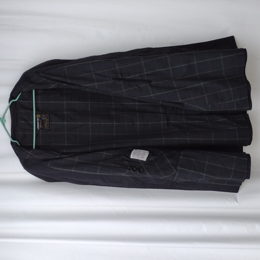 Vintage London Fog Black Maincoat 42 Regular - Picture 4 of 11